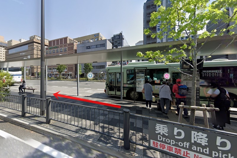 京都上野クリニック　京都駅　順路