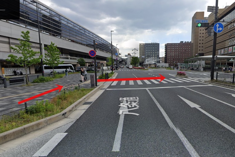 京都上野クリニック　京都駅　順路