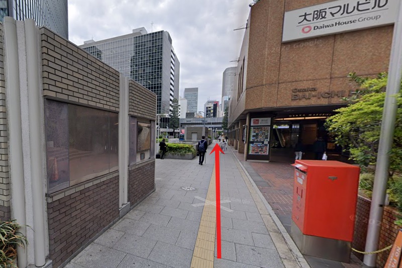 大阪上野クリニック　大阪駅　順路