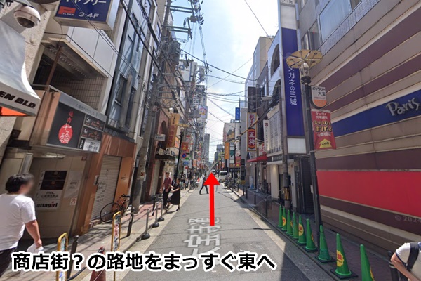 ピラティスＫ心斎橋店の順路