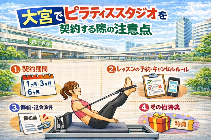 大宮でピラティススタジオ契約時の注意点