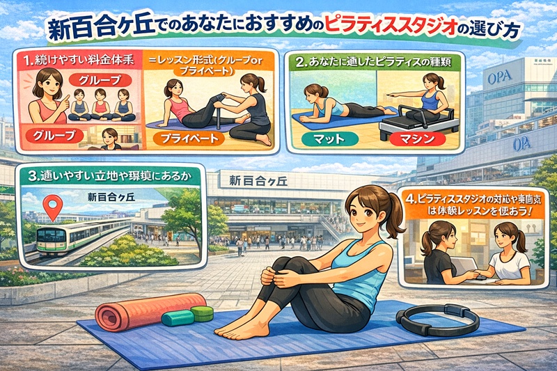 新百合ヶ丘でおすすめのピラティススタジオの選び方