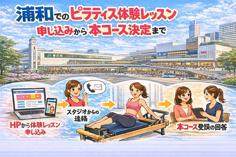 浦和でピラティス体験レッスンと本コース予約