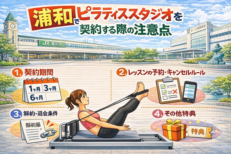浦和のピラティススタジオの契約時に注意すべき点