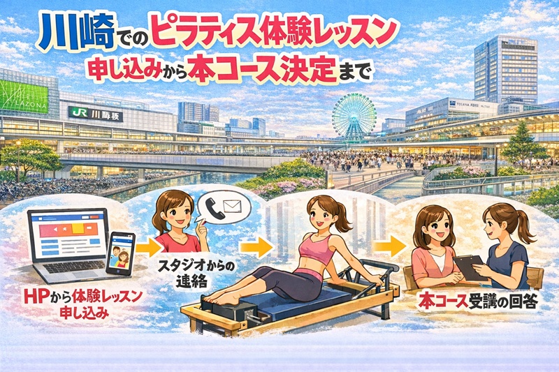 川崎でのピラティススタジオ体験レッスンから本コースまで 