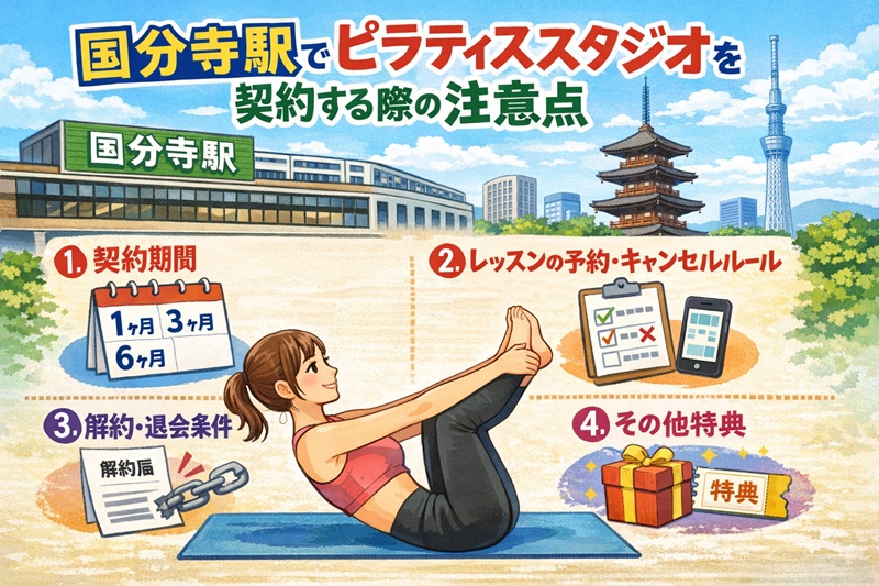 国分寺のピラティススタジオ契約時の注意点