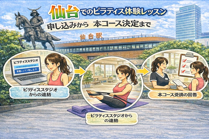 仙台のピラティス体験レッスンと本コースまで