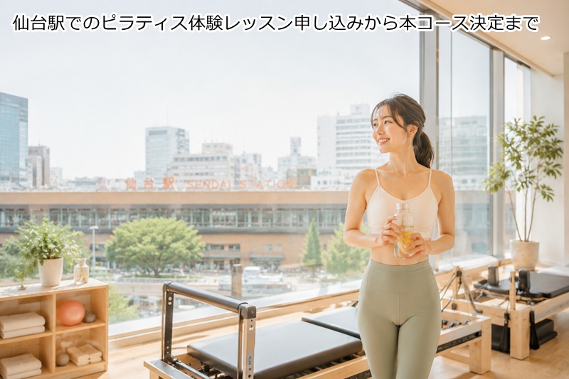 仙台駅でのピラティス体験レッスン申し込みから本コース決定まで