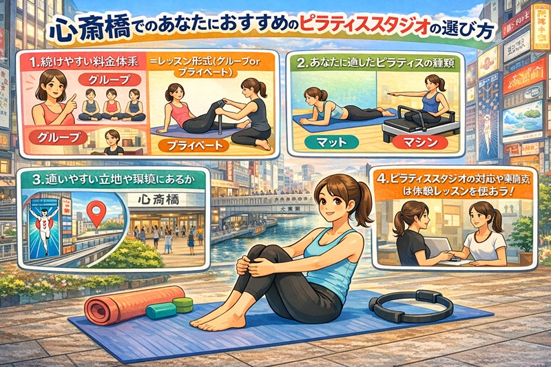 心斎橋でおすすめのピラティススタジオの選び方