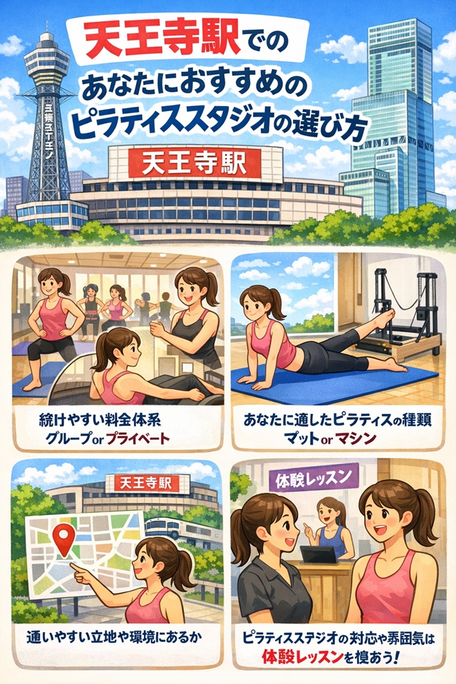 天王寺でおすすめのピラティススタジオの選び方