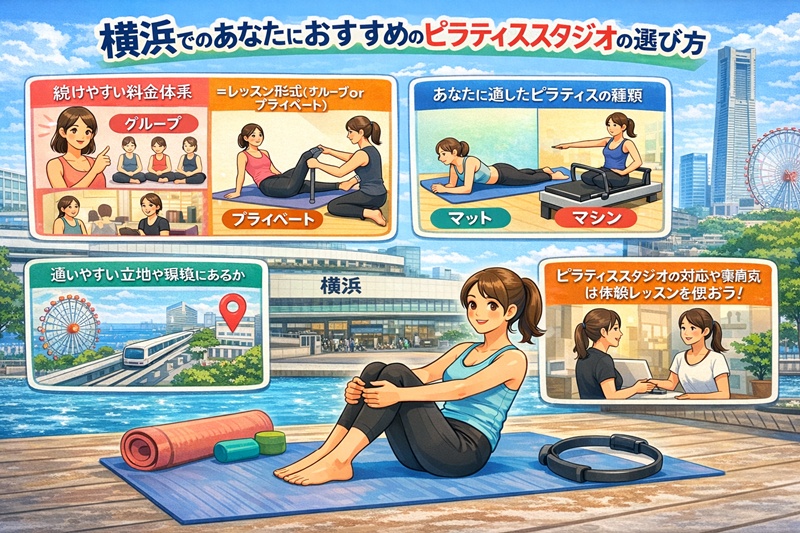 横浜でおすすめのピラティススタジオの選び方
