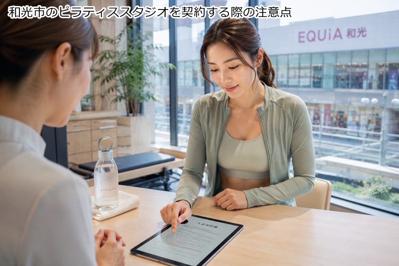和光市のピラティススタジオを契約する際の注意点