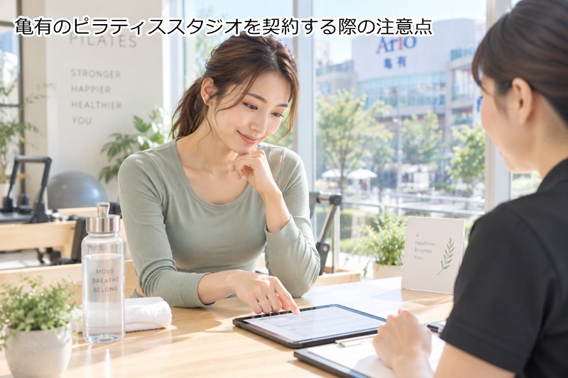 亀有のピラティススタジオを契約する際の注意点
