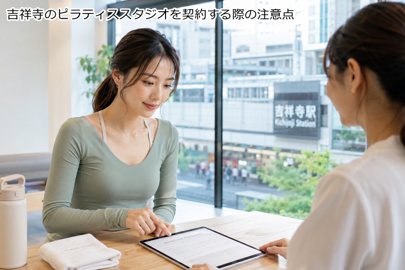 吉祥寺駅のピラティススタジオを契約する際の注意点