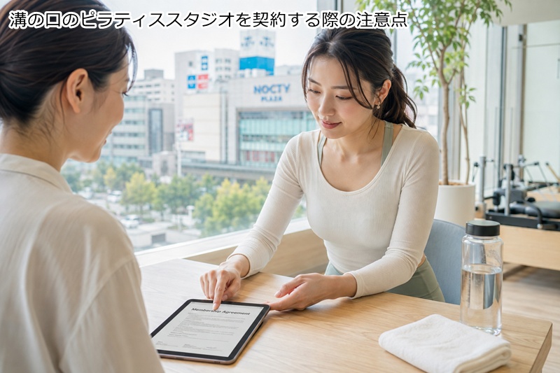 溝の口のピラティススタジオを契約する際の注意点