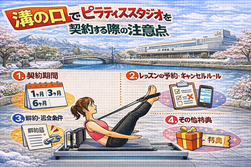 溝の口のピラティススタジオを契約する際の注意点