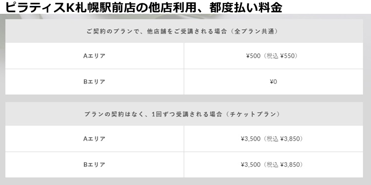 ピラティスｋ札幌店
