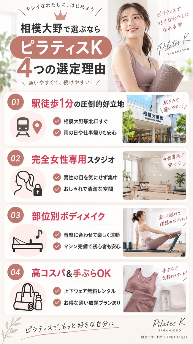 相模大野駅でおすすめのピラティススタジオを解説します
