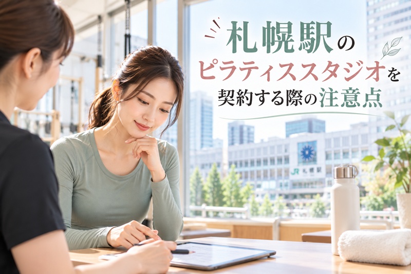 札幌駅のピラティススタジオを契約する際の注意点