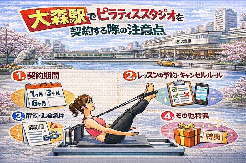 大森駅のピラティススタジオを契約する際の注意点