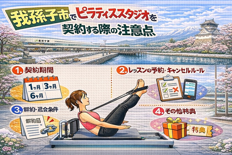 我孫子でのピラティススタジオを契約する際の注意点