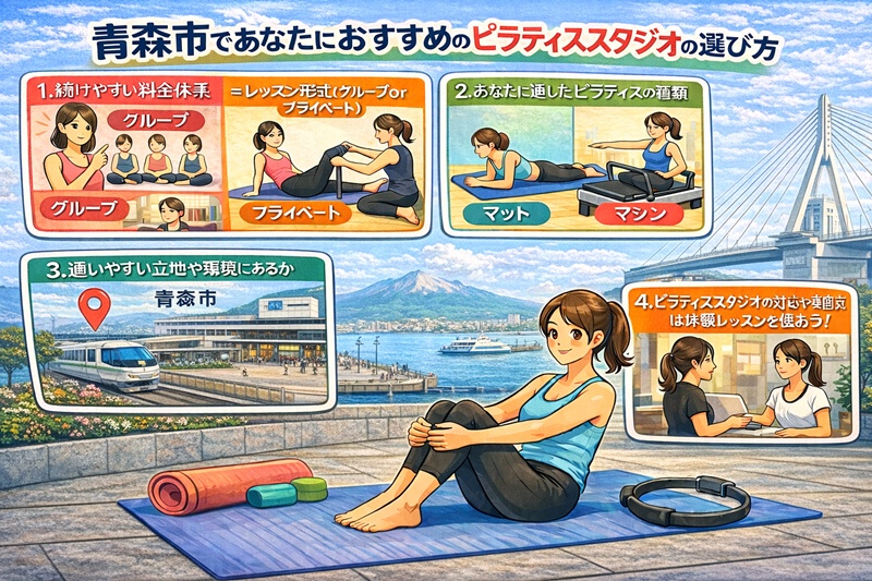 青森市でおすすめのピラティススタジオの探し方