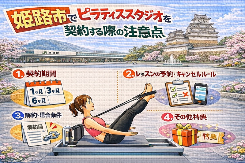 姫路市でのピラティススタジオを契約する際の注意点