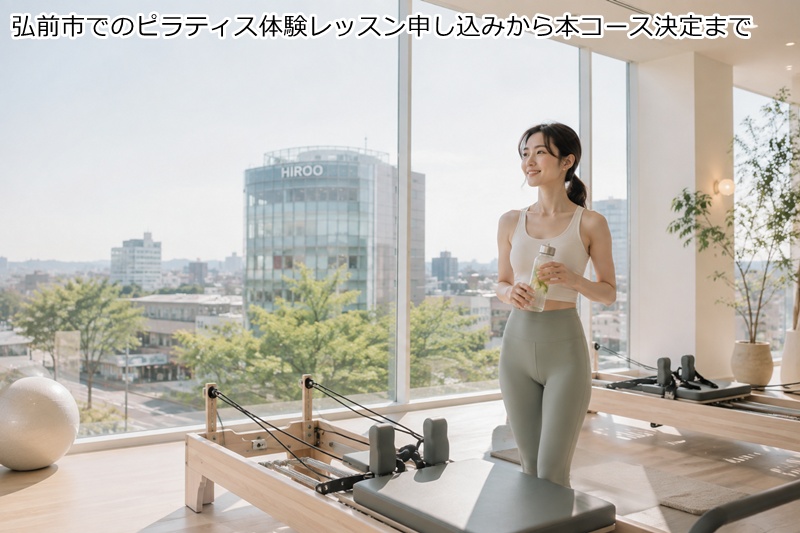 弘前市でのピラティス体験レッスン申し込みから本コース決定まで