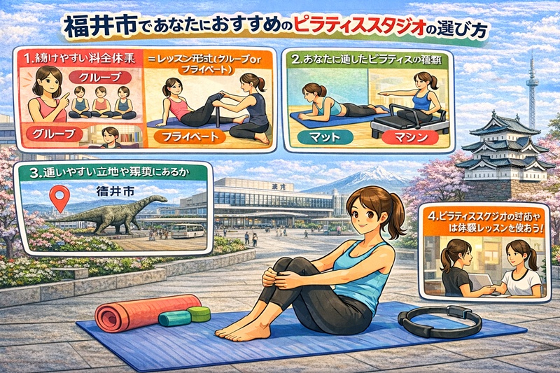 福井であたなにおすすめのピラティススタジオの選び方