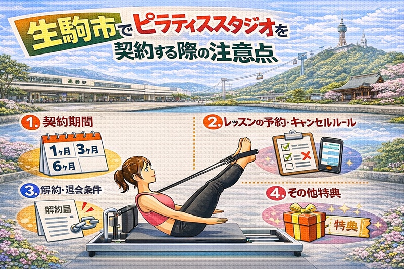 生駒市でのピラティススタジオを契約する際の注意点