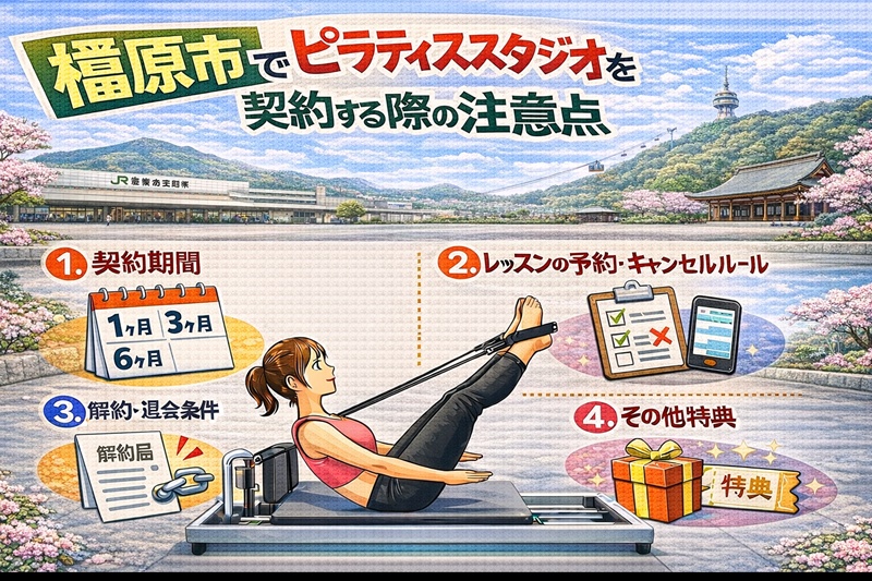 橿原市でのピラティススタジオを契約する際の注意点