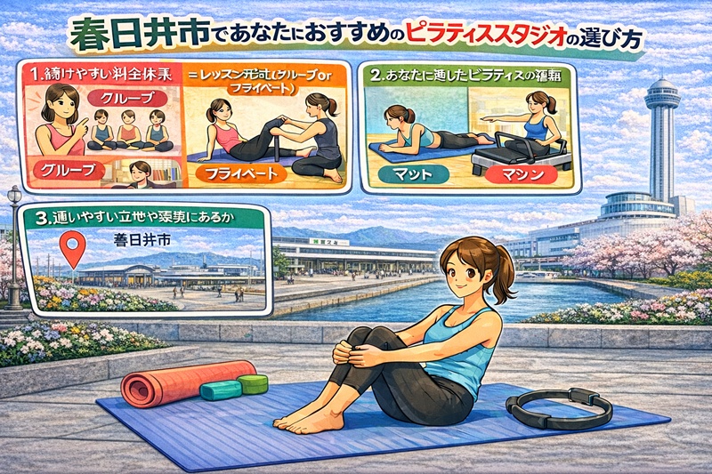 春日井であたなにおすすめのピラティススタジオの選び方
