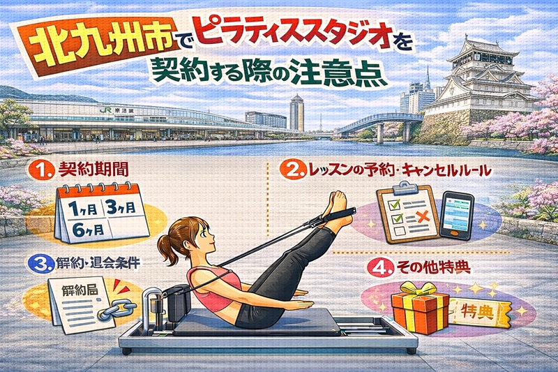 北九州市でのピラティススタジオを契約する際の注意点