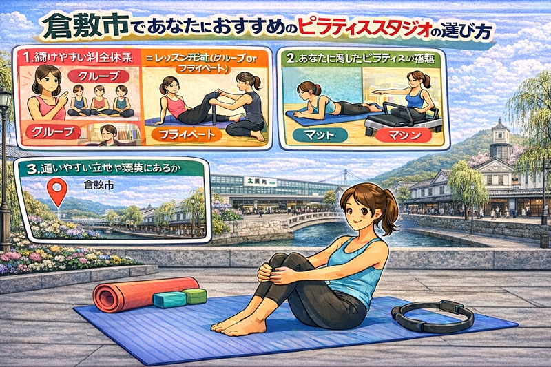 倉敷市であたなにおすすめのピラティススタジオの選び方