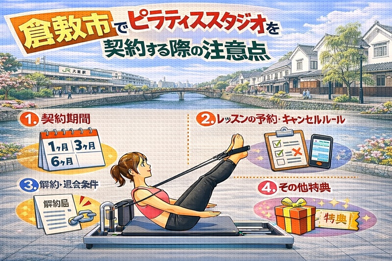 倉敷市でのピラティススタジオを契約する際の注意点