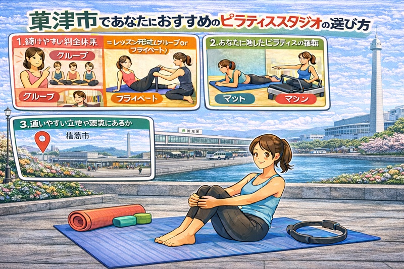 草津市であたなにおすすめのピラティススタジオの選び方