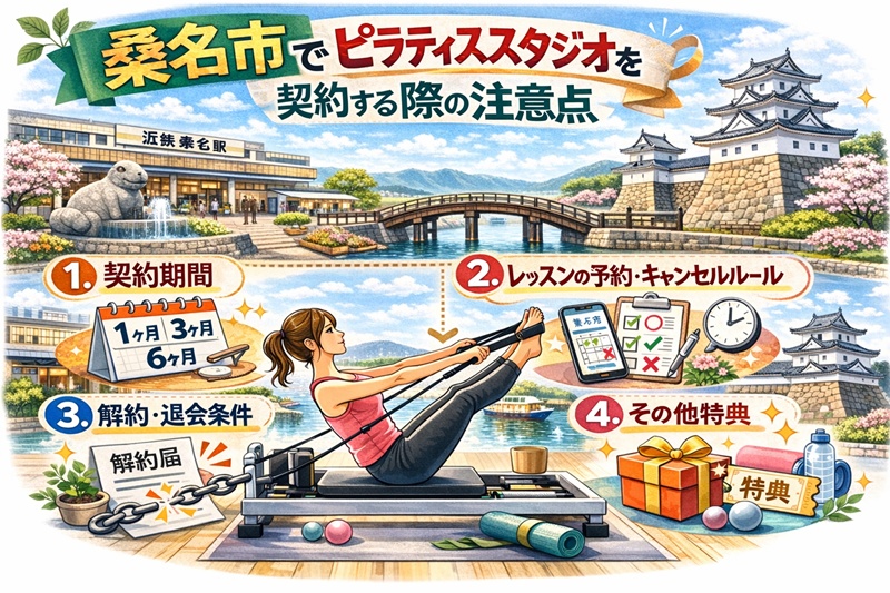 桑名市でのピラティススタジオを契約する際の注意点