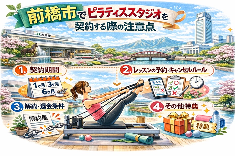 前橋市でのピラティススタジオを契約する際の注意点