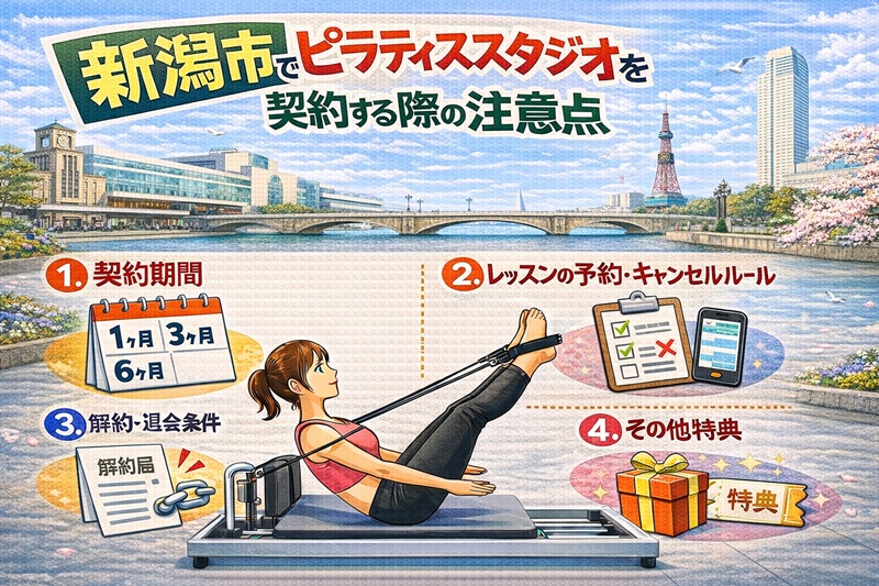 新潟市でのピラティススタジオを契約する際の注意点