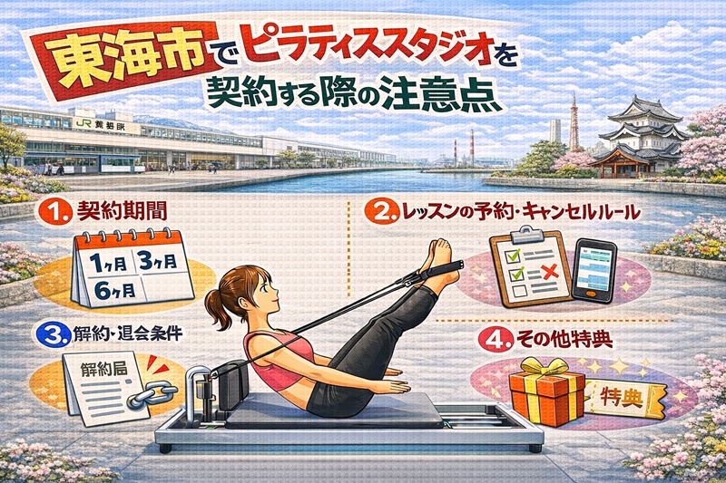 東海市でのピラティススタジオを契約する際の注意点