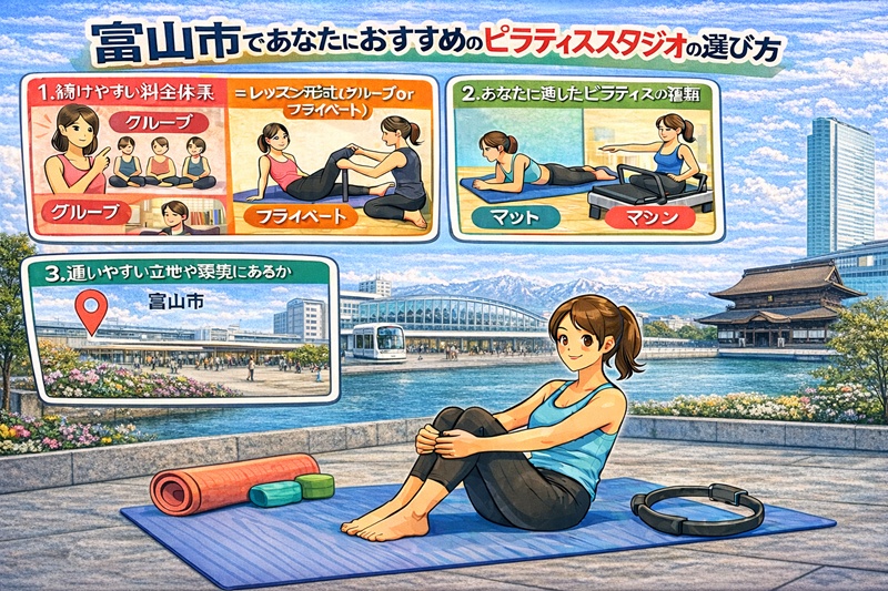 富山市であたなにおすすめのピラティススタジオの選び方