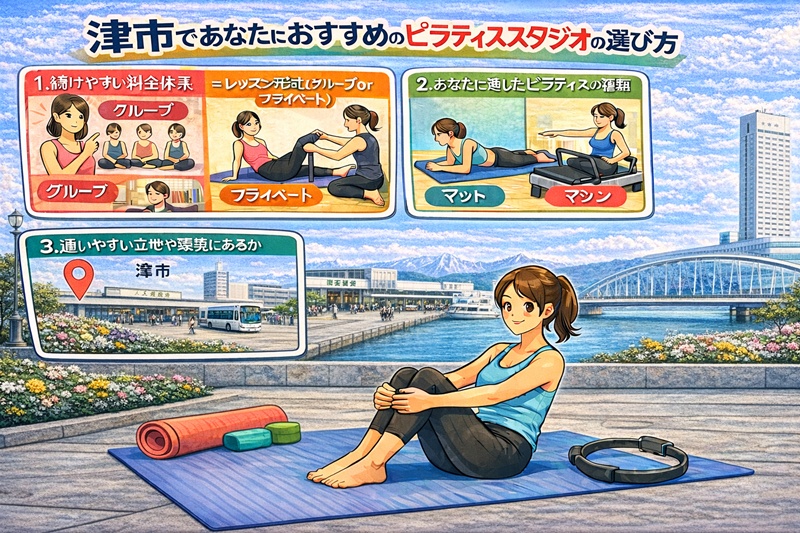 津市であたなにおすすめのピラティススタジオの選び方