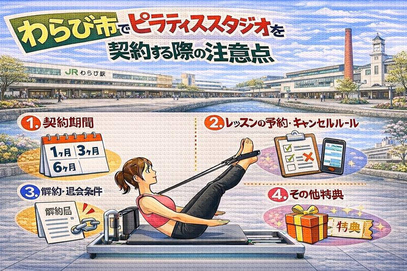 蕨市でのピラティススタジオを契約する際の注意点