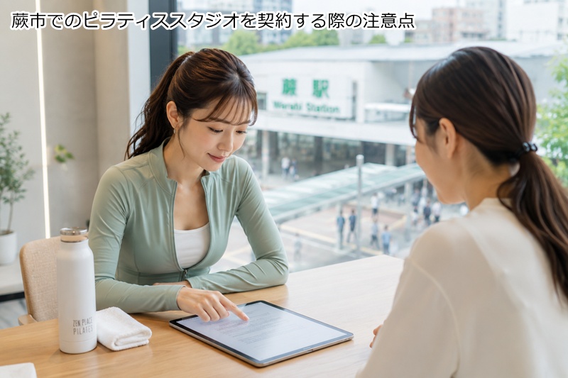 蕨市でのピラティススタジオを契約する際の注意点
