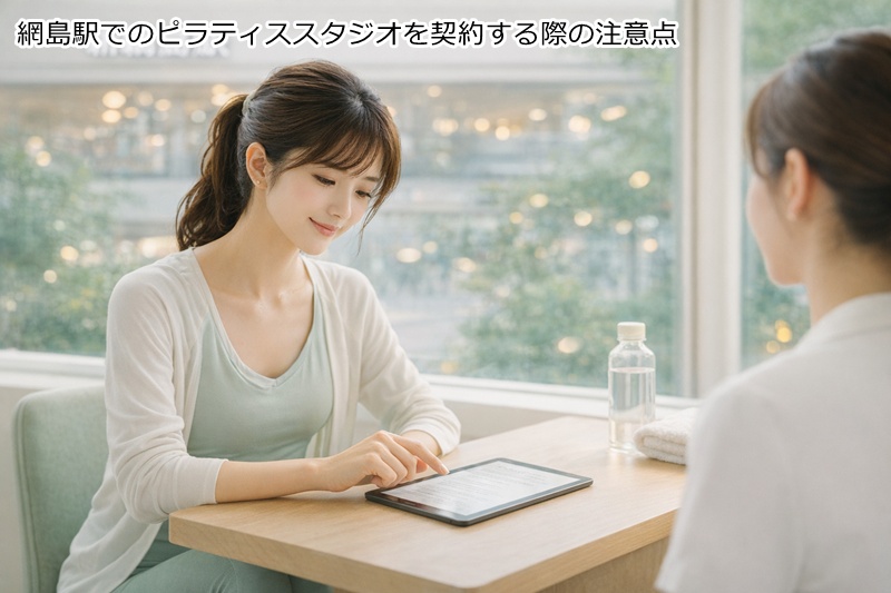 網島駅でのピラティススタジオを契約する際の注意点