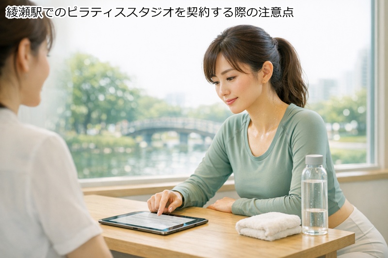 綾瀬駅でのピラティススタジオを契約する際の注意点