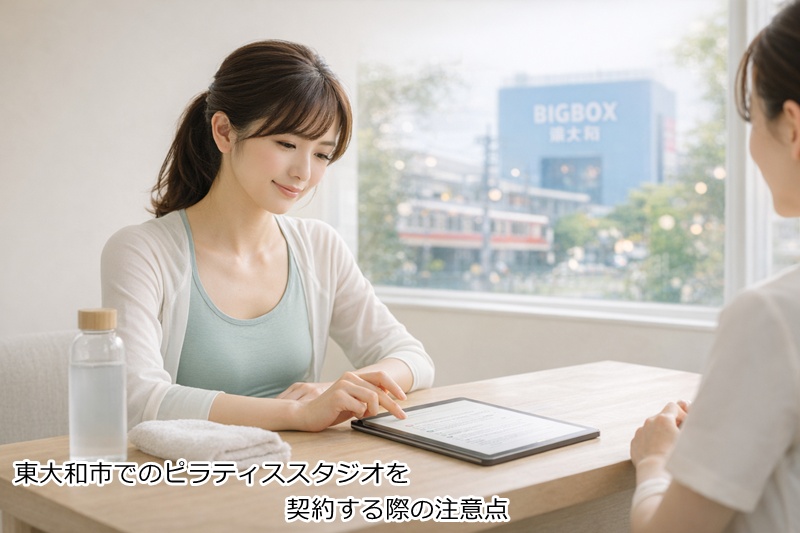 6.東大和市でのピラティススタジオを契約する際の注意点