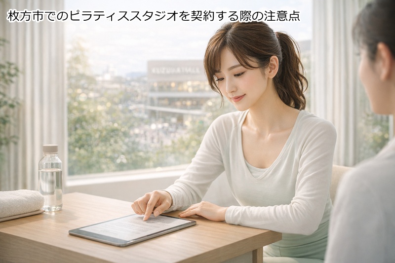 枚方市でのピラティススタジオを契約する際の注意点