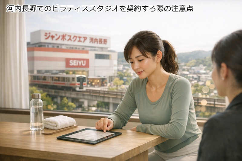 河内長野でのピラティススタジオを契約する際の注意点