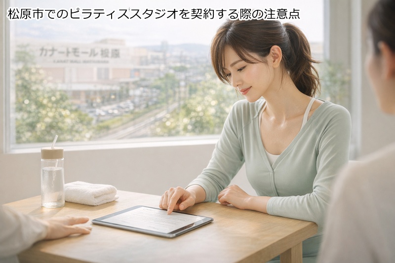 6.松原市でのピラティススタジオを契約する際の注意点